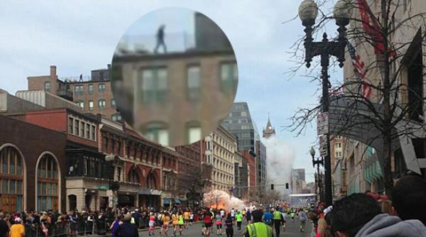 o fotografie cu un barbat misterios aflat pe un acoperis in timpul atentatului de la boston a devenit viral pe internet