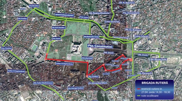 restrictii de circulatie sambata in capitala vezi zonele vizate si rutele ocolitoare