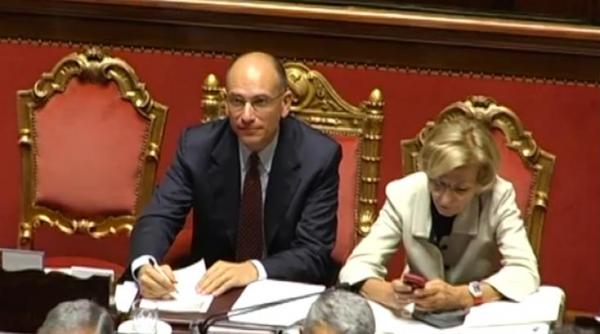 senatorii italieni au votat in favoarea guvernului condus de enrico letta