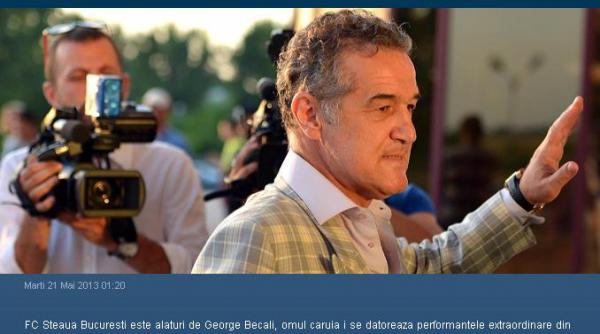 dreptate pentru george becali citeste comunicatul fc steaua