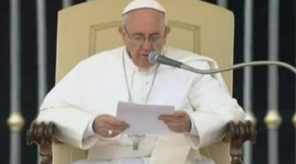 papa francisc uimeste intreaga lume ce a declarat suveranul pontif in timpul slujbei de astazi