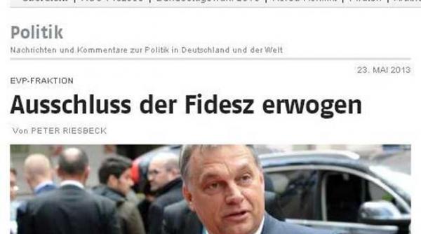 viktor orban compara politicile cancelarului merkel fata de ungaria cu invazia militara nazista a acestei tari