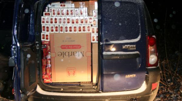 traficanti de tigari opriti cu focuri de arma