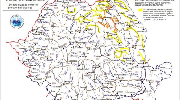 cod portocaliu de inundatii pe afluentii a trei rauri din suceava si neamt pana sambata la ora 16 00