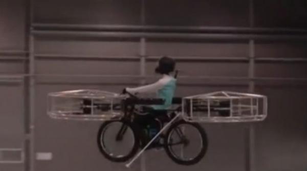 bicicleta zburatoare elice electrica