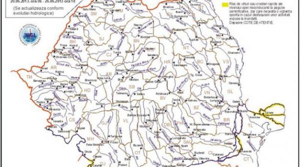 a intrat in vigoare codul galben de inundatii pe dunare vezi zonele afectate