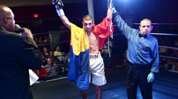 alex marin campion romania debut spectaculos box profesionist american