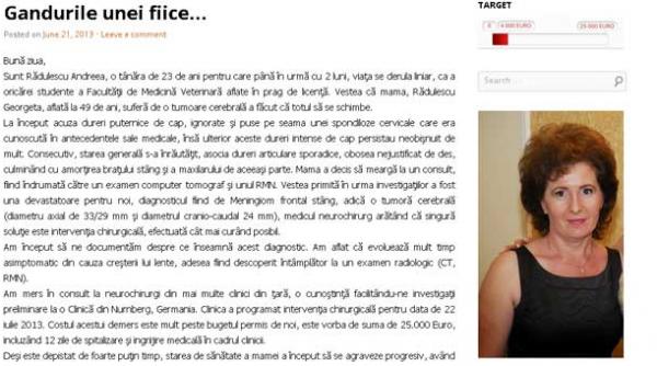 campanie umanitara 25 000 de studenti pentru salvarea unei mame