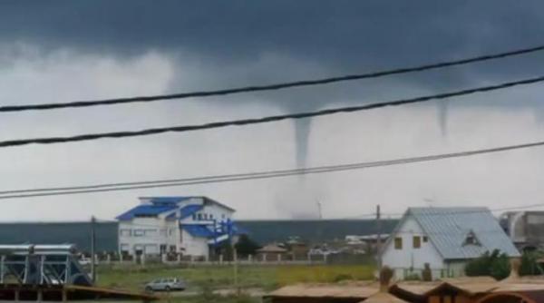 fenomen foarte rar tornada la vama veche