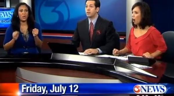 momentul in care trei prezentatori s au speriat de moarte ce s a intamplat in fata lor video