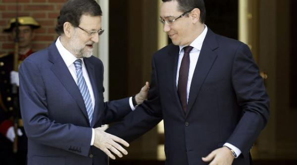 victor ponta la madrid spania este o tara spre care romania se uita cu respect si admiratie