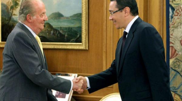 victor ponta primit de regele jual carlos al spaniei