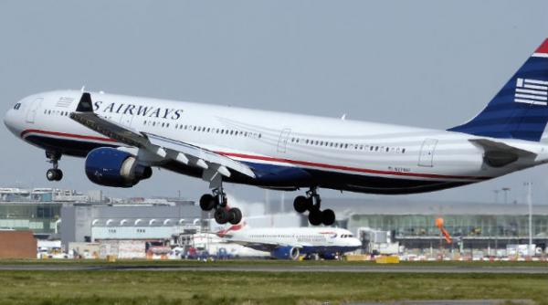 amenintare cu bomba la bordul unui avion al companiei us airways