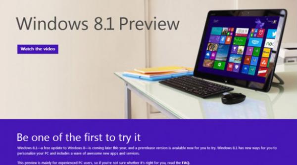 microsoft anunta lansarea pe 18 octombrie a celui mai nou sistem de operare windows 8 1