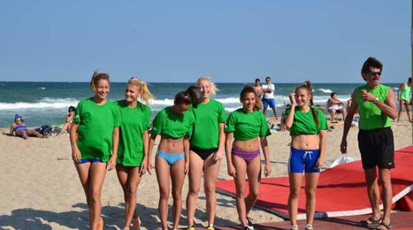 saritura cu prajina in mare