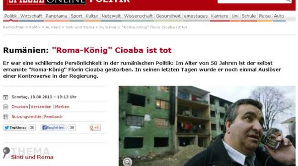 gypsy king din romania moartea lui cioaba vazuta de presa straina