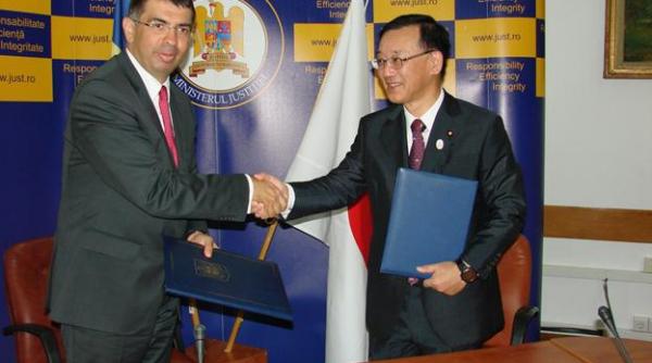 ministrul de justitie al japoniei in romania