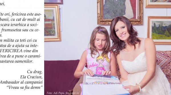 ela craciun ambasador al campaniei vreau sa fiu demn funda ia mereu aproape
