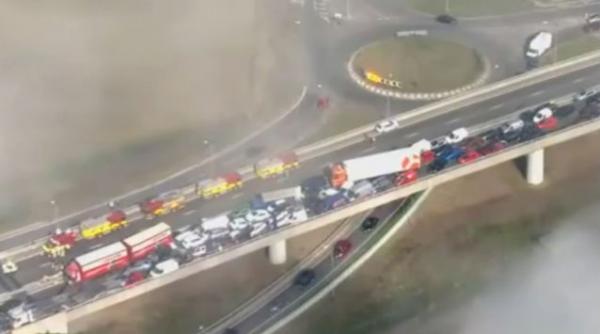 accident lant 100 masini