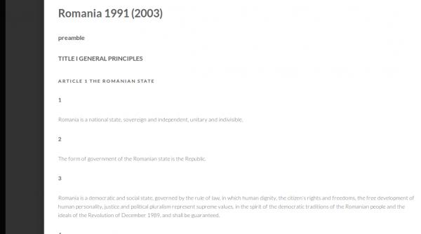 constitutiile lumii pe un nou portal google