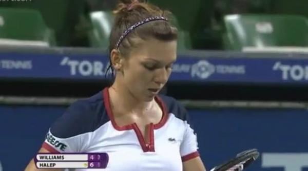 simona halep reactie disperata in timpul meciului cu venus williams aaaaai cat de proasta sa fii dai ca disperata video