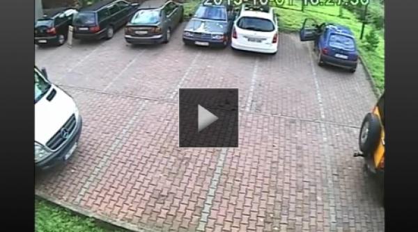 inarmati va cu rabdare de cat timp si cate manevre a avut nevoie pentru a iesi din parcare video