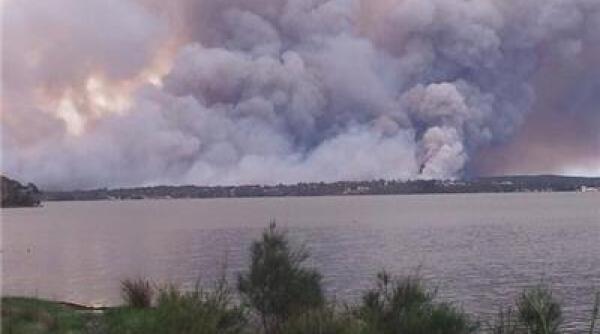 orasul sydney in semi intuneric un puternic incendiu de vegetatie a intunecat cerul metropolei australiene video