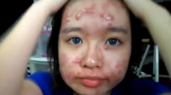 cel mai bun machiaj realizat vreodata cum a reusit o tanara sa si ascunda cosurile enorme video