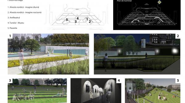 gradini in locul zidului de la casa poporului