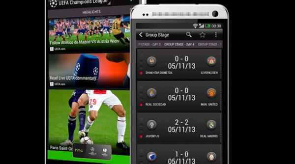 champions league si europa league pe telefonul mobil