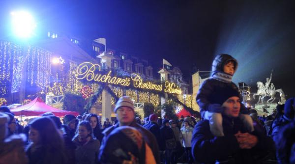 trei milioane de beculete pentru sarbatorile de iarna aprinse de oprescu in bucuresti