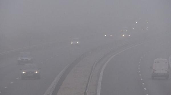 cod galben de ceata si vizibilitate redusa in trafic in judete din sud si pe autostrada a2