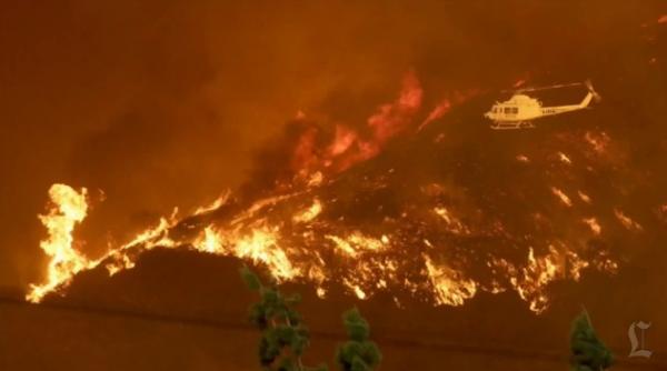 imagini ocante ora ul ingerilor acoperit de fum 900 de case au fost evacuate in urma unui incendiu masiv video