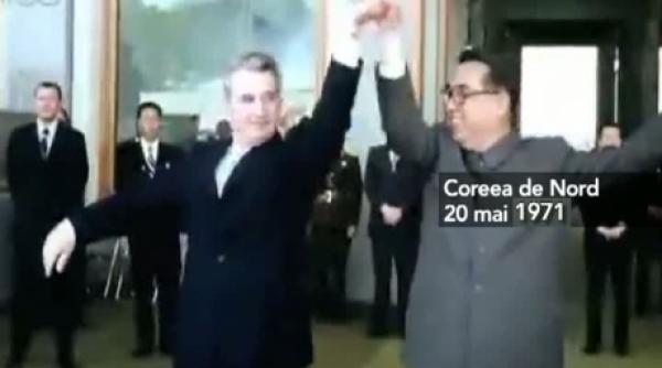 imagini unice cu nicolae ceausescu primire fastuoasa a dictatorului in coreea de nord video