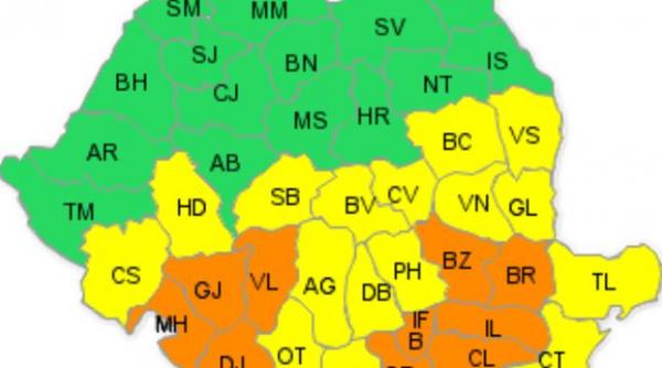 cod portocaliu de ninsori si viscol in 10 judete si in capitala avertizarea este valabila pana duminica