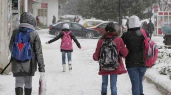 scolile din bucuresti vor fi inchise din cauza viscolului
