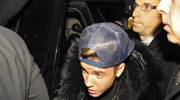 justin bieber politie limuzina