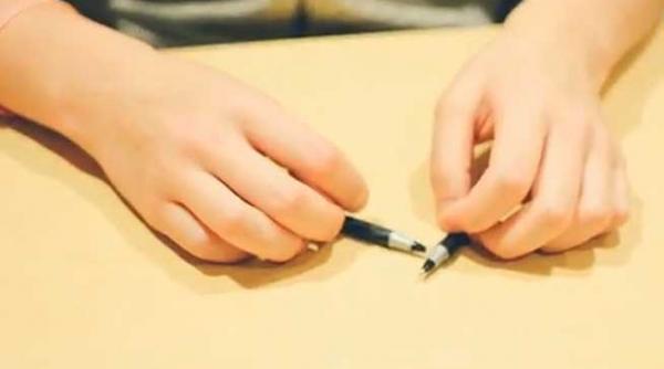 spectaculos performanta artistica la birou degete si pixuri video