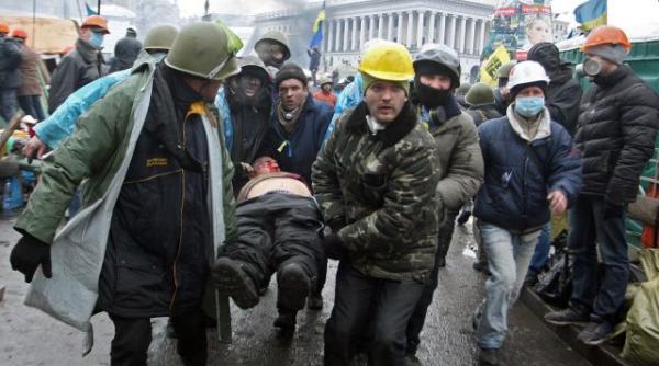 focuri de arma in centrul kievului bilantul victimelor a crescut la 28 de morti radicalii resping armistitiul live video