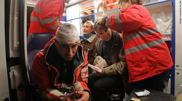 mai multi raniti in incidentele violente din ucraina vor fi tratati in spitalele din bucuresti