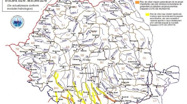 codul portocaliu de inunda ii pe raurile din jude ele dolj teleorman i giurgiu prelungit pana sambata la ora 18 00