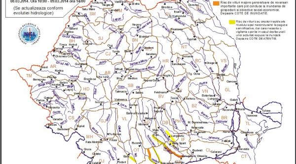 codul portocaliu de inunda ii prelungit pana duminica