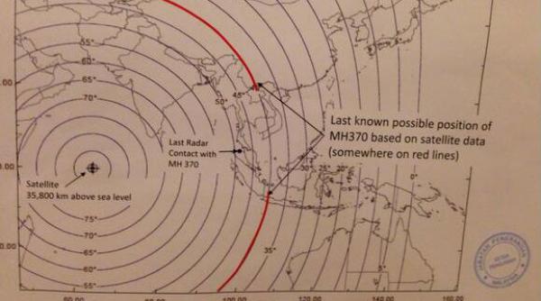 aria de cautare a avionului malaiezian disparut a fost extinsa la 600 000 de kilometri patrati