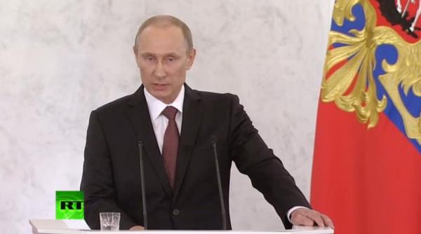 vladimir putin in duma de stat crimeea ne a fost furata nu putem sa ne lasam cetatenii asta ar fi tradare live video