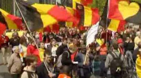 cateva mii de militanti separatisti din europa au manifestat la bruxelles