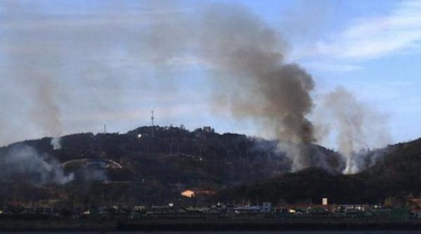 schimb de focuri la frontiera maritima dintre cele doua corei locuitorii din insula baengnyeong refugiati in adaposturi