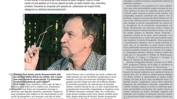 un nou supliment de cultura lumina literara si artistica