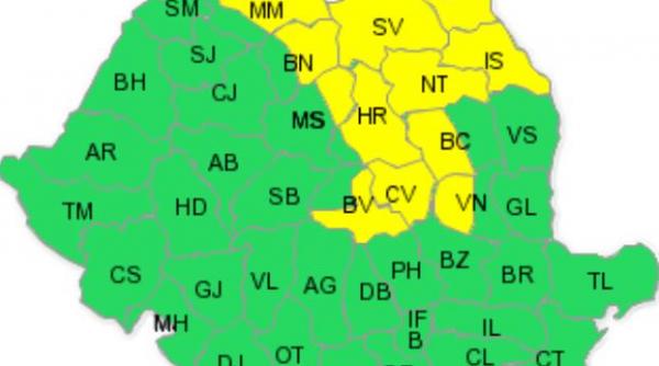 cod galben de ploi si ninsori in 12 judete meteorologi se va depune strat de zapada