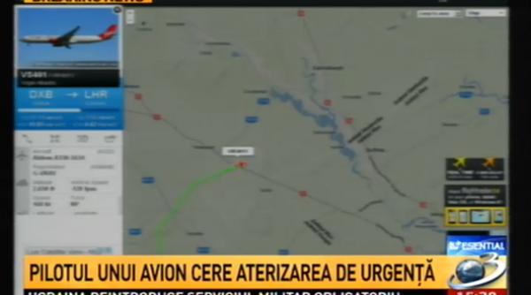 cerere de aterizare de urgenta pe aeroportul otopeni