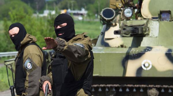 lupte sangeroase la slaviansk zeci de morti in ambele tabere